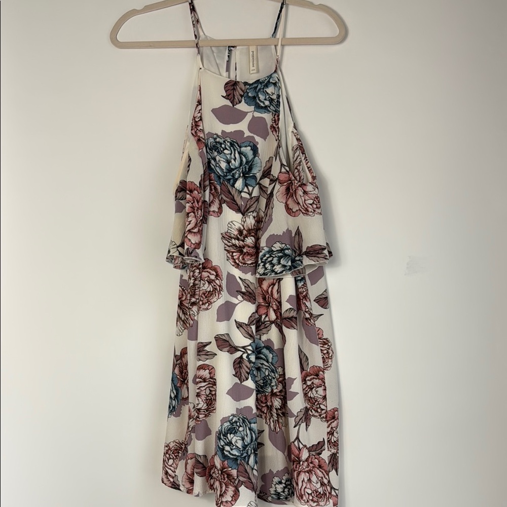 Peppermint Pink Halter Sundress‎ Backless Size Medium